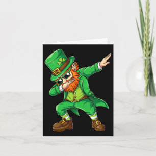Tarjeta Dabbing Leprechaun Regalos Divertidos Hombres Niño