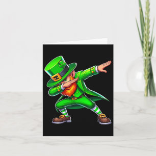 Tarjeta Dabbing Leprechaun St Patricks Day Funny Hombres I