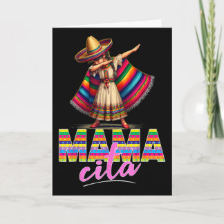 Tarjeta Dabbing Mexican Poncho Sombrero Cinco De Mayo Mama