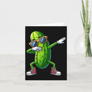 Tarjeta Dabbing Pickle Dancing Cucumber Lover Funny Pickle