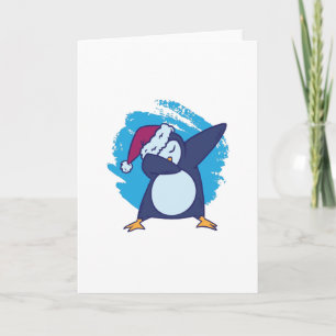 Tarjeta Dabbing pingüino