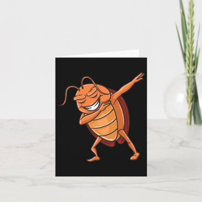 Tarjeta Dabbing Roach for Bug Lover (Anverso)