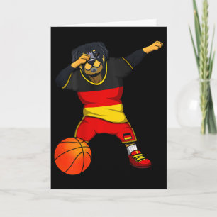 Tarjeta Dabbing Rottweiler Alemania Jersey Alemán Sketll L