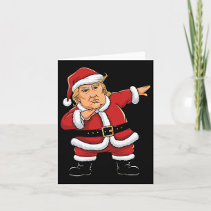 Tarjeta Dabbing Santa Trump Chicas luz niños niños Ch