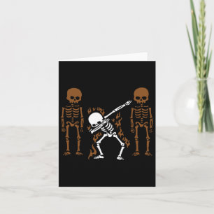 Tarjeta Dabbing Skeleton Dab Dance Halloween Regalo