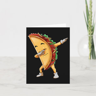 Tarjeta Dabbing Taco Cinco De Mayo Niños Graciosos Niños M