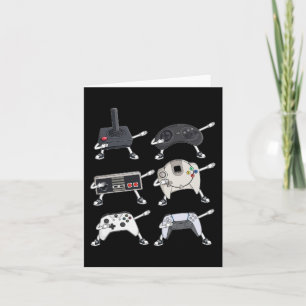 Tarjeta Dabbing Video Gamer Controllers Divertido juego de