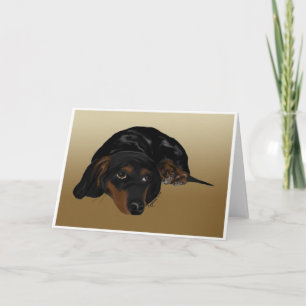 Tarjeta Dachshund