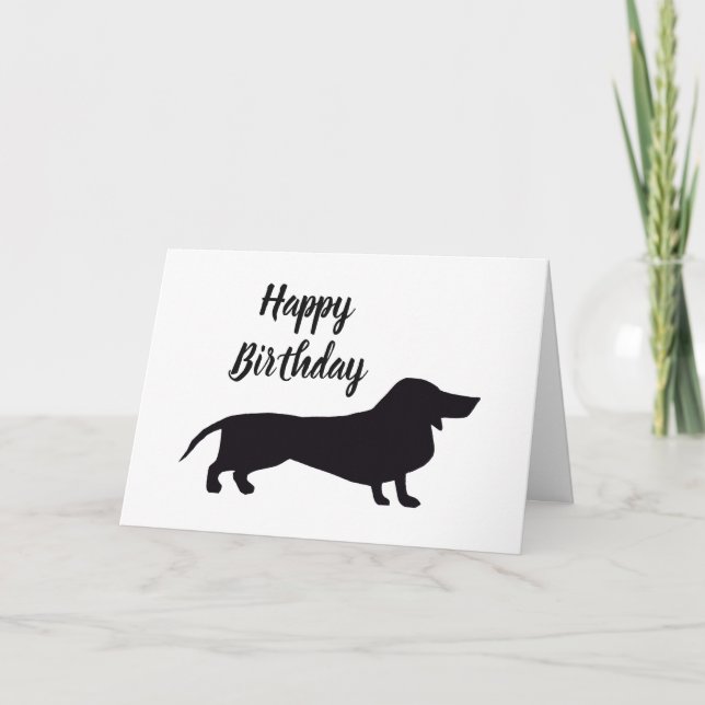 Tarjeta Dachshund (Anverso)