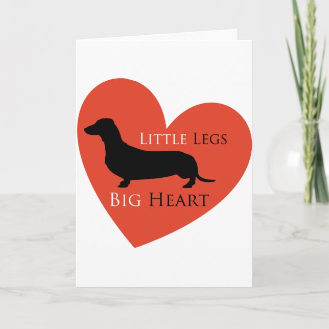 Tarjeta Dachshund (Anverso)