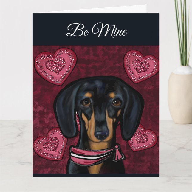 TARJETA DACHSHUND (Anverso)