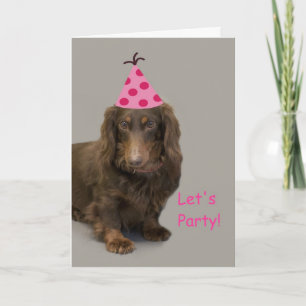 Tarjeta Dachshund Birday Card by Focus for a Cause