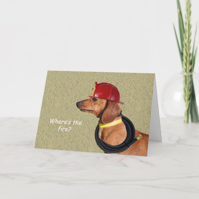 Tarjeta Dachshund Birday Card by Focus for a Cause (Anverso)