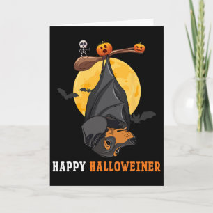 Tarjeta Dachshund Calabaza Halloween Para Mujeres Y T Saus