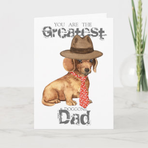 Tarjeta Dachshund Dad