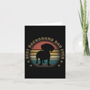 Tarjeta Dachshund Dad Regalos Del Día De Los Padres Para P