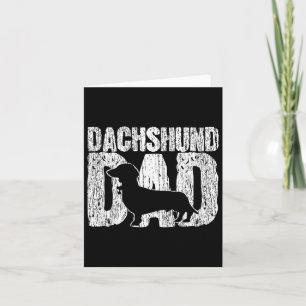 Tarjeta Dachshund Dad Wiener Padre Padres Day Vintage Gi