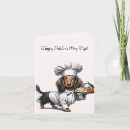 Tarjeta Dachshund del Día del Padre