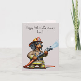 Tarjeta Dachshund del Día del Padre