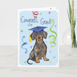 Tarjeta Dachshund Graduate