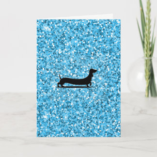 Tarjeta Dachshund Greeting Card Pensando en ti