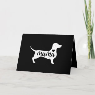 Tarjeta Dachshund Mors Day Mama Dog Mom Paw Lover