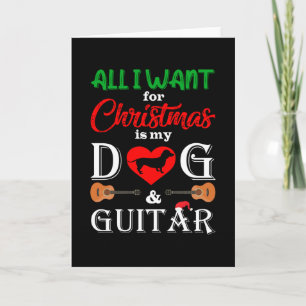 Tarjeta dachshund todo lo que quiero para navidad es mi