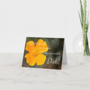 Tarjeta Dachte gerade y meinen Lieblingsmensch: ¡Dich!