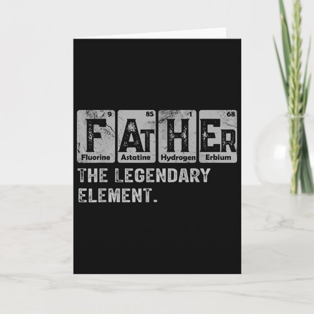 Tarjeta Dad And Son Matching Fathers Day Cool Family Scien (Anverso)