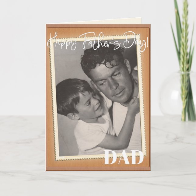 Tarjeta DAD del Día del Padre agrega tu propio Personaliza (Anverso)