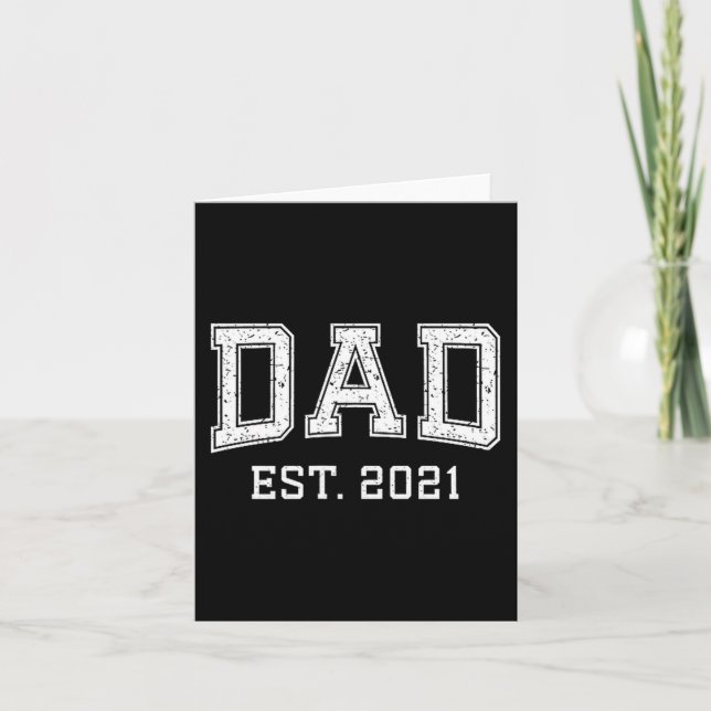 Tarjeta Dad Est 2021 Dad D Fathers Day Ized  (Anverso)