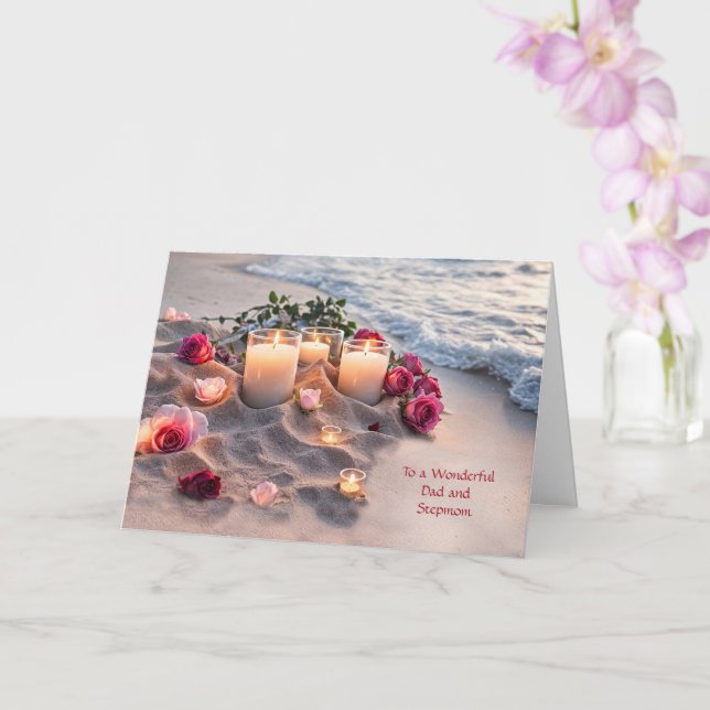 Tarjeta Dad Father Wife Stepmom Congratulations Wedding (Orquídea)