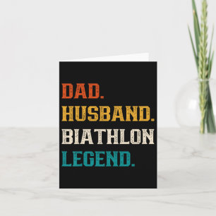 Tarjeta Dad Husbynd Biathlon Legend Biathlon Lover