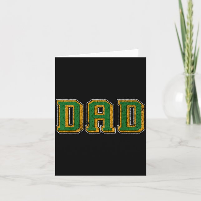 Tarjeta Dad Logo Clic Bold Font Fathers Day Irish Dad P Gr (Anverso)