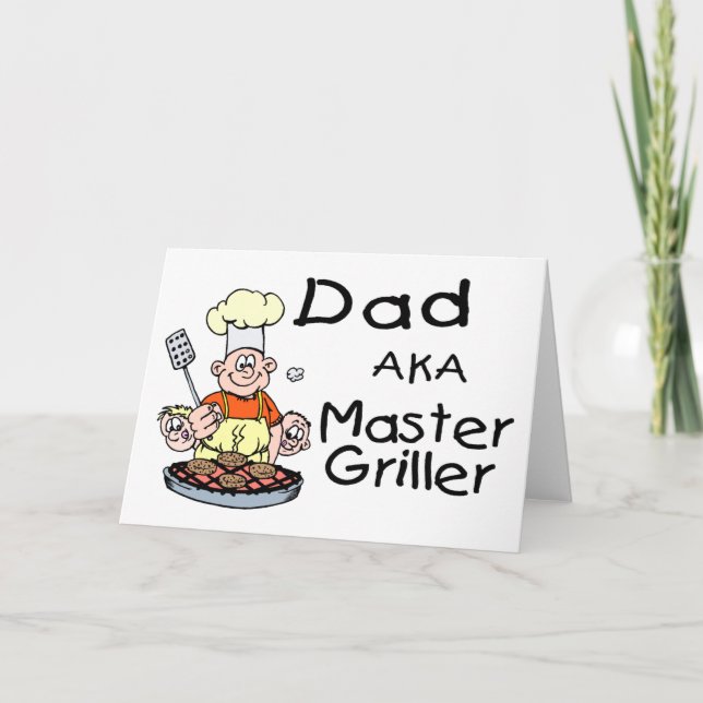 Tarjeta Dad Master Griller (Anverso)