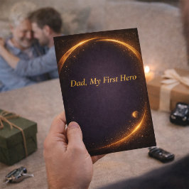 Tarjeta Dad My First Hero Father’s Day Card From Son