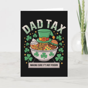 Tarjeta Dad Tax Asegurándose de que no sea veneno Día de S