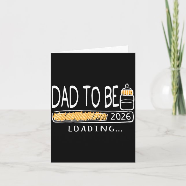 Tarjeta Dad To Be 2026 Loading Pregnancy Announcement New  (Anverso)