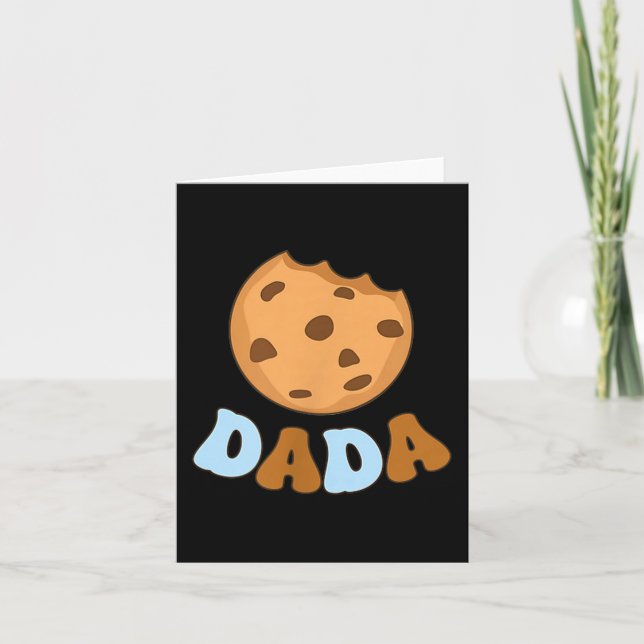 Tarjeta Dada Cookies Milk Sweet One 1st Birthday Family Ma (Anverso)