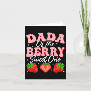 Tarjeta Dada De La Berry Sweet One Strawberry Primer Nacim