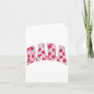 Tarjeta Dada De La Familia Berry First Birthday Strawberry