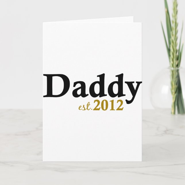 Tarjeta Daddy est 2012 (Anverso)