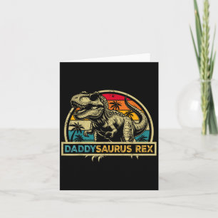 Tarjeta Daddysaurus Rex Dinosaurio Papá Saurus Rex Familia