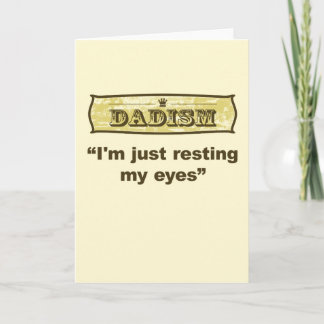 Tarjeta Dadism - apenas estoy descansando mis ojos