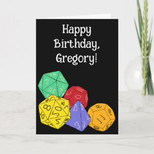 Tarjeta Dados de juegos de rol, tablero, juegos de fantasí