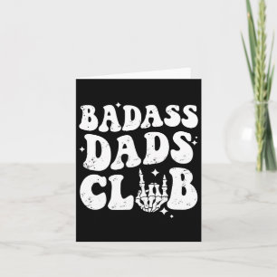 Tarjeta Dads Club Funny Dad Groovy El Día De Los Padres De