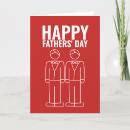 Tarjeta Dads Feliz Día de los Padres Gays