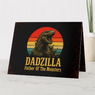 Tarjeta Dadzilla Padre De Los Monstruos Día Del Padre