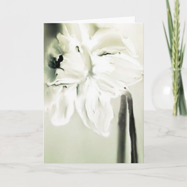 Tarjeta Daffodil para papá (Anverso)