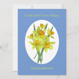 Tarjeta Daffodils personalizados del Día de San David en G